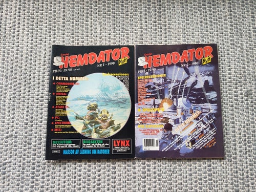 *STORSTÄDNING SE HIT!* Svenska Hemdator Nytt 4nr från 1990