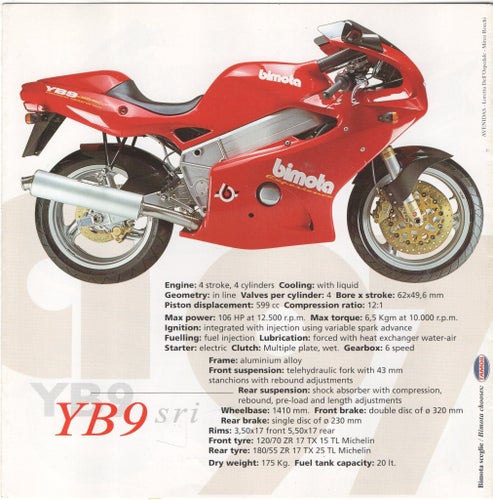Bimota broschyr