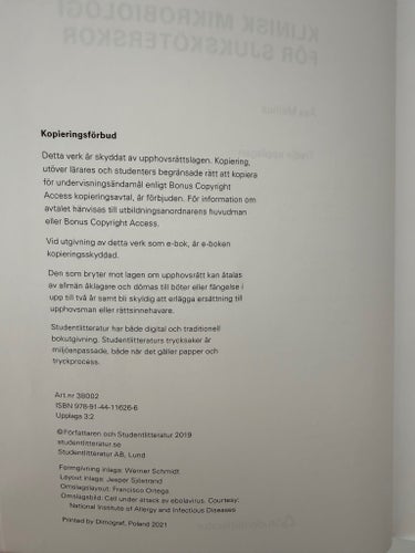 Klinisk Mikrobiologi för Sjuksköterskor av Åsa Melhus, 2021