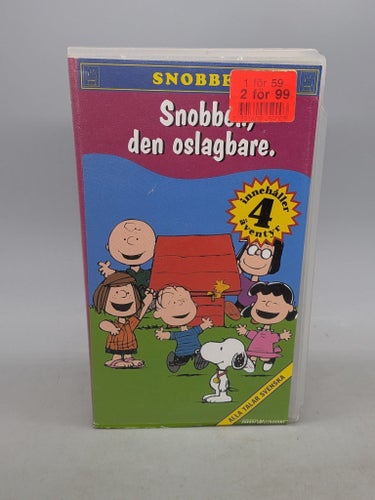 Snobben, den oslagbare - Svenskt tal - VHS