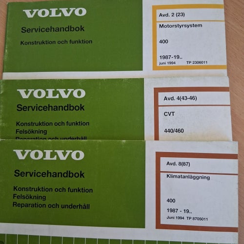 VOLVO Servicehandbok Motorstyrsystem 1994