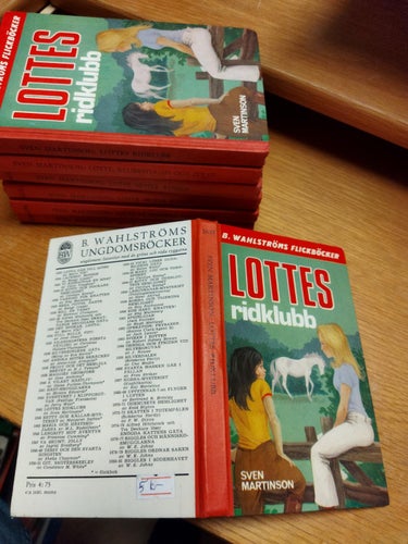 Lottes ridklubb - Sven Martinson. bok. Very Fine plus