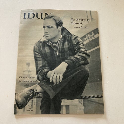 IDUN. VECKOTIDNING FRÅN 1955, NR 3. MARLON BRANDO.