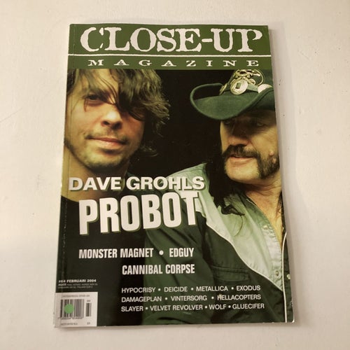 CLOSE-UP-MAGAZINE #64. DAVE GROHLS PROBOT MONSTER MAGNET EDGUY CANIBAL CORPSE
