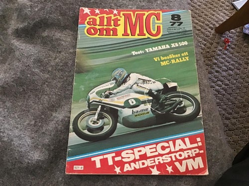 ALLT OM MC NR 8 1977 TT SPECIAL ANDERSTORP VM,YAMAHA XS 500,MOTOCROSS BARKARBY