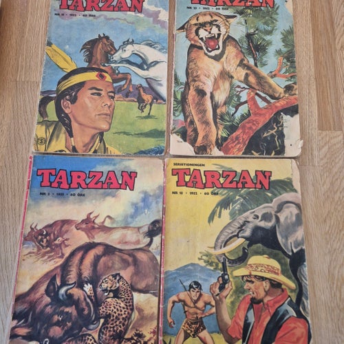 Tarzan 4 st nr 11,13 och 23 från 1952 nr 2 1953