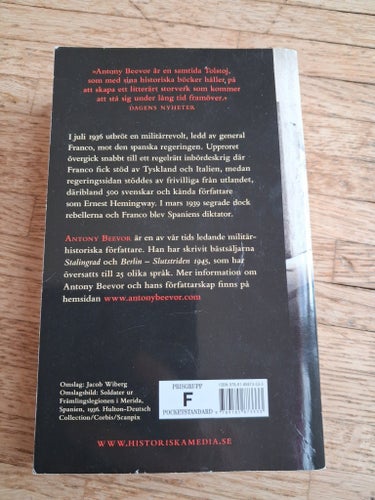 Spanska inbördeskriget av Antony Beevor