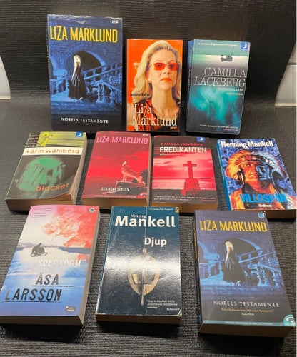 Mankell, Marklund, Läckberg mfl