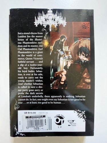 Black Butler volym 1, manga engelska