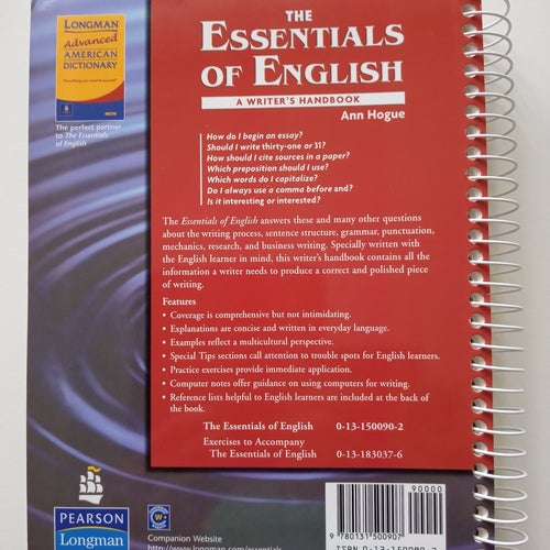The Essentials of English A Writer's Handbook av Ann Hogue