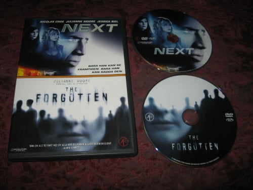 NEXT + THE FORGOTTEN (NICOLAS CAGE,JULIANNE MOORE,JESSICA BIEL) 2-DISC DVD