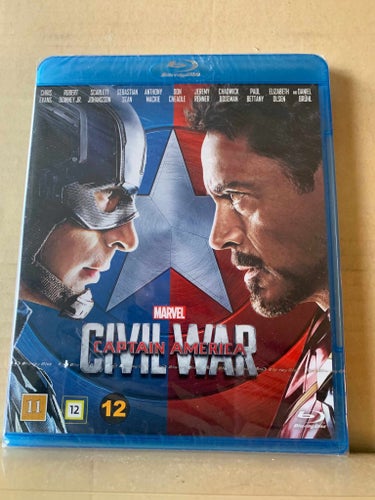 Captain america Civil war, INPLASTAD, Blu-ray