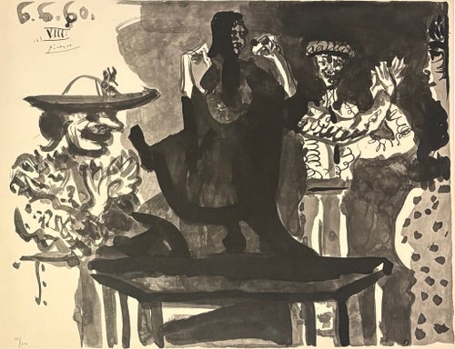 Pablo Picasso, litografi, signerad i trycket, 1960.