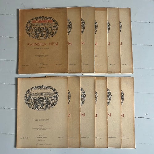 Svenska Hem i Ord och Bilder, komplett 1922, 12 st Tidningar,