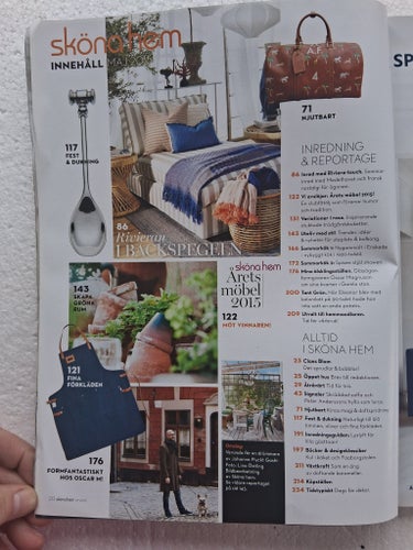 Tidning Sköna hem maj 2015