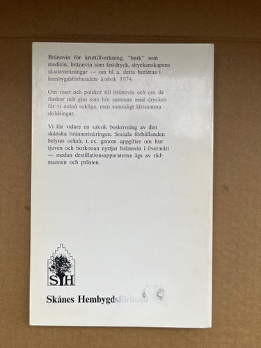 Skånskt Brännvin – Skånes Hembygdsförbunds årsbok 1974