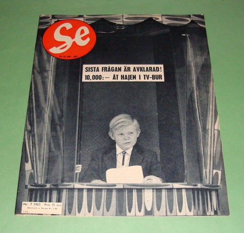 SE nr 7 1957 - Ulf Hannerz, Raoul Wallenberg, Algeriet m.m.