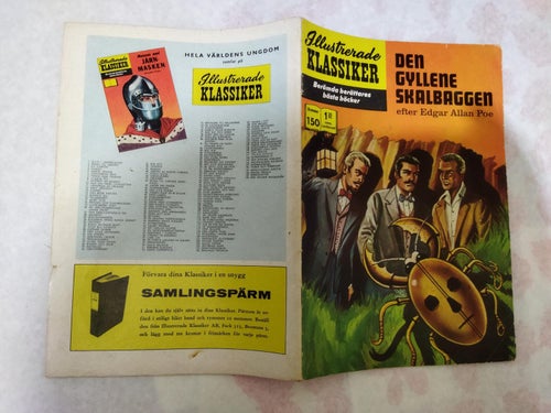 Illustrerade Klassiker nr 150 Den gyllene skalbaggen Efter Edgar Allan Poe. VF