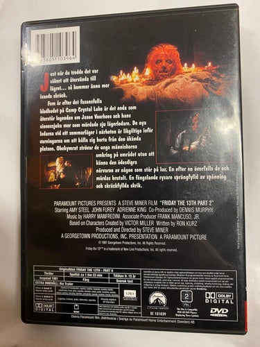 DVD Fredagen Den 13:e Del 2 TOPPSKICK