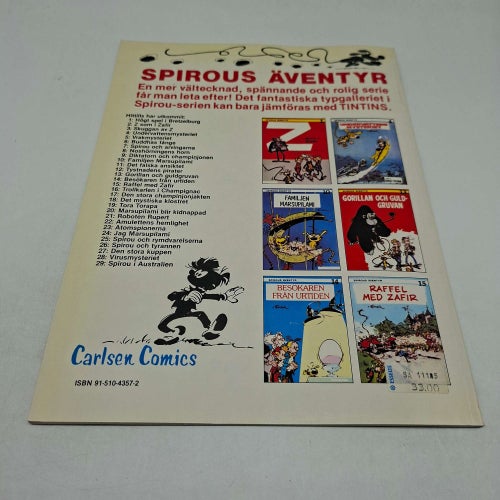 Spirous Äventyr 29 - Spirou i Australien - Första upplagan