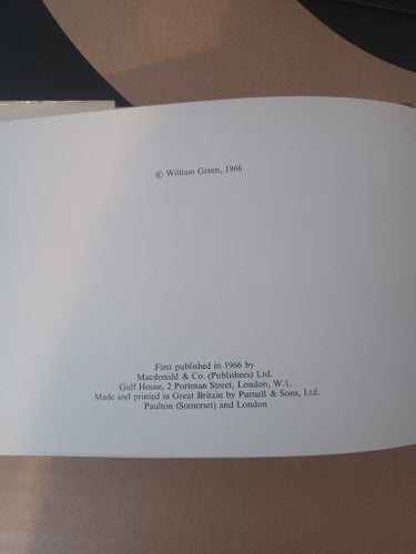 The World Guide to Combat Planes One – William Green, 1966