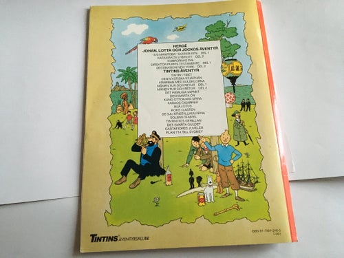 Tintins äventyr, Plan 714 till Sydney, Nr 16, 1989