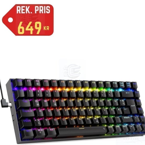 NY Mekanisk Gamingtangentbord • Redragon Phantom K629 • RGB • USB-C •