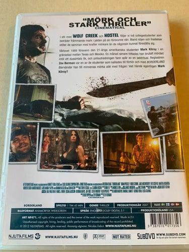 Borderland, Dvd