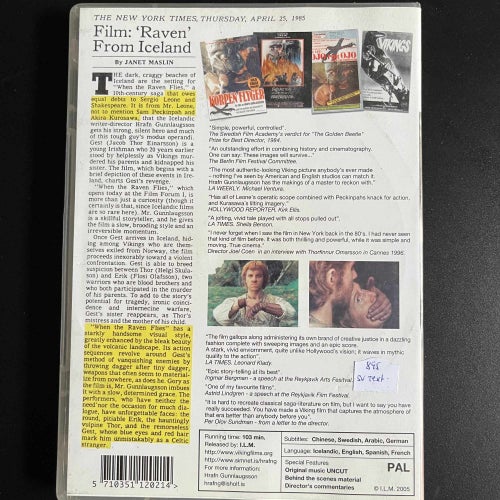 THE RAVEN FLIES. DVD ÄVENTYR. SVENSK TEXT