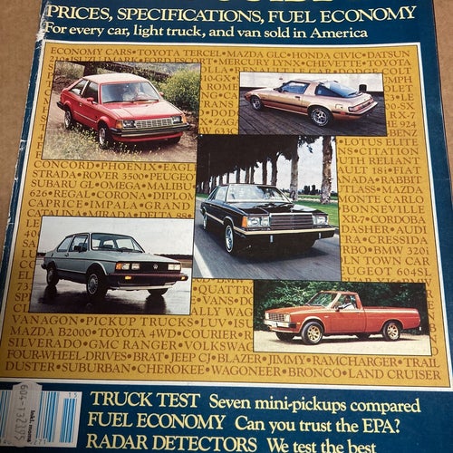CAR and DRIVER ## 1981 BUYERS GUIDE & 1985 ROAD TEST ANNUAL ##
