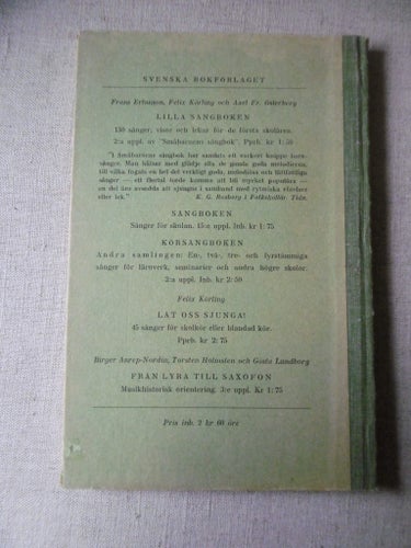 Körsångboken, första samlingen, Erlandson-Körling-Österberg, 1948