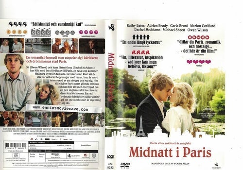 Midnatt i Paris , DVD , av Woody Allen
