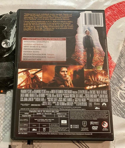 VÄRLDARNAS KRIG (WAR OF THE WORLDS 2005) SVENSK SPECIALUTGÅVA 2 DVD MKT FIN