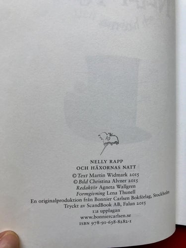NELLY RAPP och gastarna i skolan + NELLY RAPP och häxornas natt Widmark/Alvner