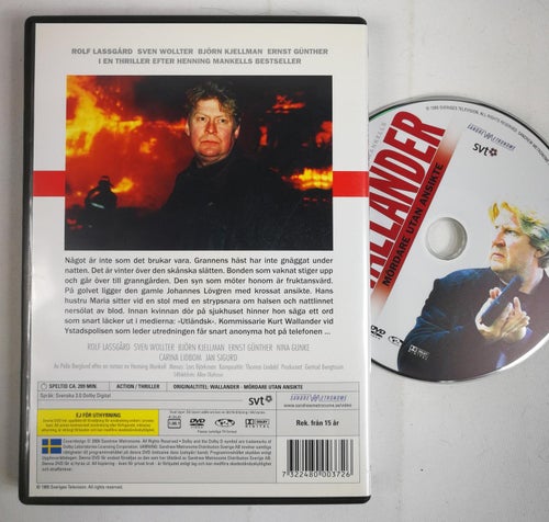 DVD Mördare utan ansikte (Wallander Ystad Österlen Rolf Lassgård Henning Mankell
