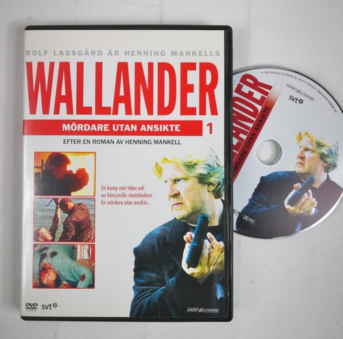 DVD Mördare utan ansikte (Wallander Ystad Österlen Rolf Lassgård Henning Mankell