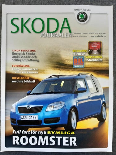 Skodajournalen nr 1 2006 - tidning från Skoda (Roomster, Popular 1101-1120)
