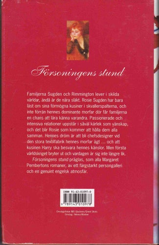 Margaret Pemberton / Försoningens Stund / Inbunden / Fint skick