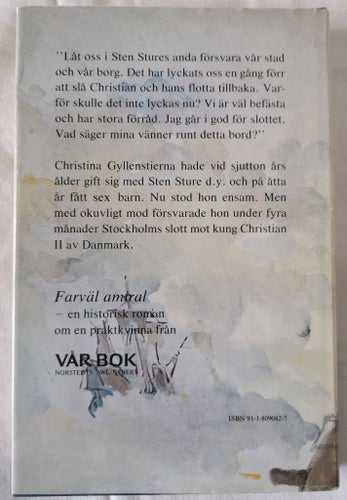 FARVÄL AMIRAL ANNA SPARRE 1980 OLÄST BRA SKICK