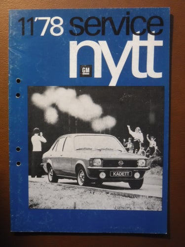 GM Service nytt, nr 11/78.