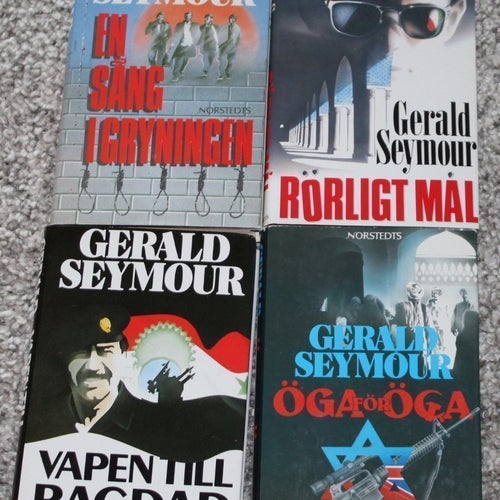 4 inbundna böcker av Gerald Seymour