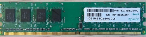 Apacer 1GB PC2-6400 CL6 DDR2 RAM-minne