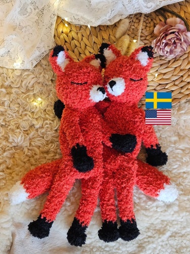 PDF mönster virkad räv