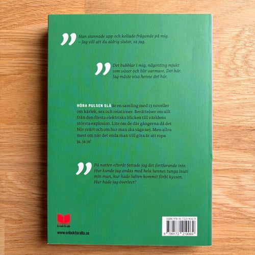 Höra pulsen slå – Jessica Schiefauer | Nyskick | Ungdomsbok kärlek noveller