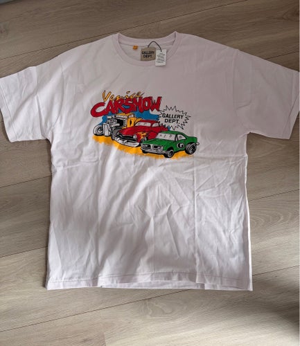 GALLERY DEPT. Rosa/hvid t-shirt, størrelse L