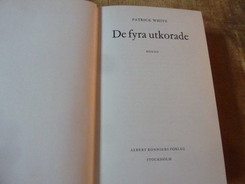 DE FYRA UTKORADE, P. WHITE, 1964, BÖCKER
