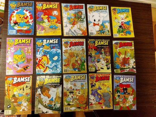 Samling Bamse 2003 flera nummer 15 styck