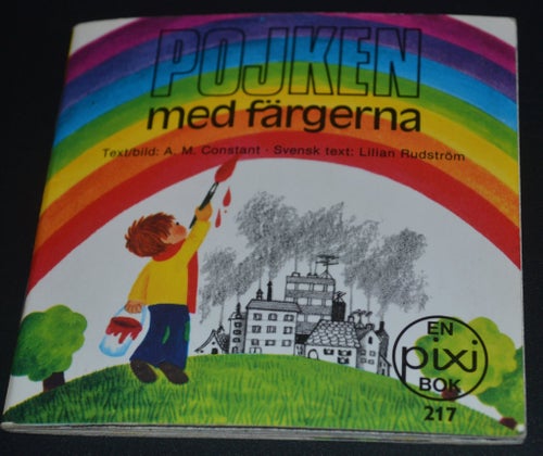 Äldre Pixi bok Pojken med färgerna