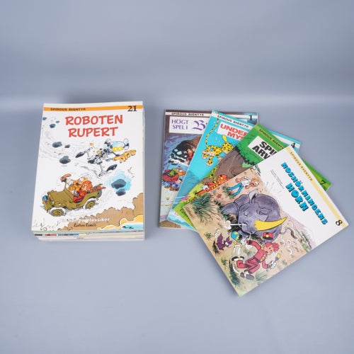 Seriepaket André Franquin Spirous Äventyr 21 st