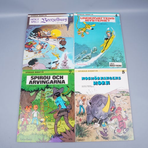 Seriepaket André Franquin Spirous Äventyr 21 st